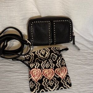 Brighton Black Studded wallet/Crossbody